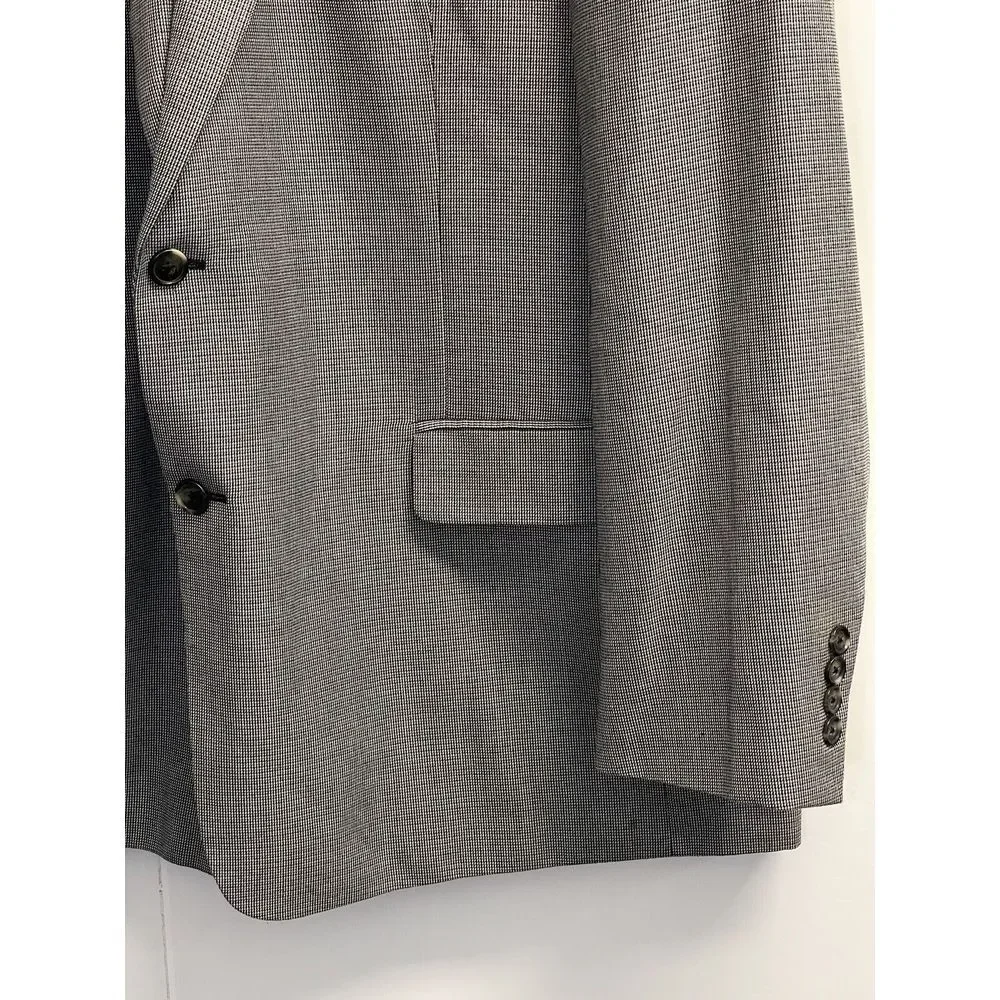 Stafford Mens Gray Wool BIG & TALL Classic Fit Sport Coat Blazer Jacket SIZE 48L